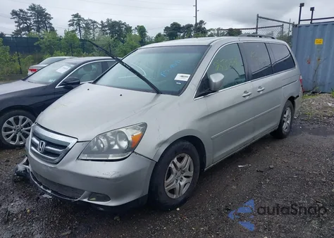 2007 Honda Odyssey Ex-L из США, поврежденный, VIN 5FNRL386X7B104029